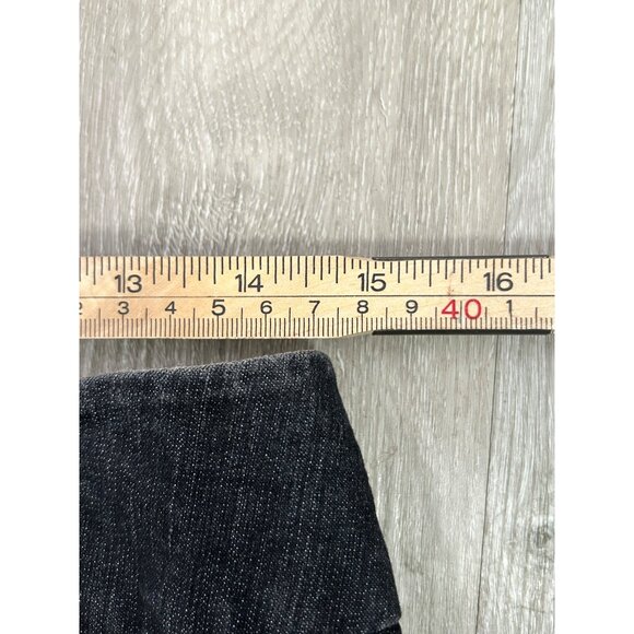 Focus 2000 Denim skirt Womens Retro 90's y2k Grunge Punk Straight Pencil size 6 - Picture 6 of 9